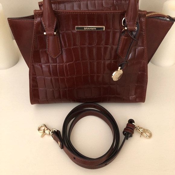 🆕❌SOLD❌LEATHER BRAHMIN PRISCILLA Satchel - Picture 7 of 8